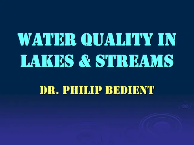 Water Quality Management Committee : 水质管理委员会