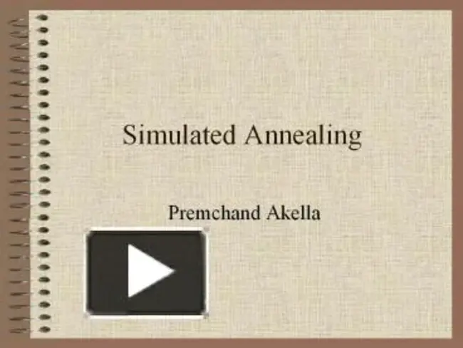 Simulated Annealing : 模拟退火