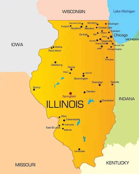 Illinois : 伊利诺斯