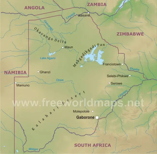 Botswana : 博茨瓦纳