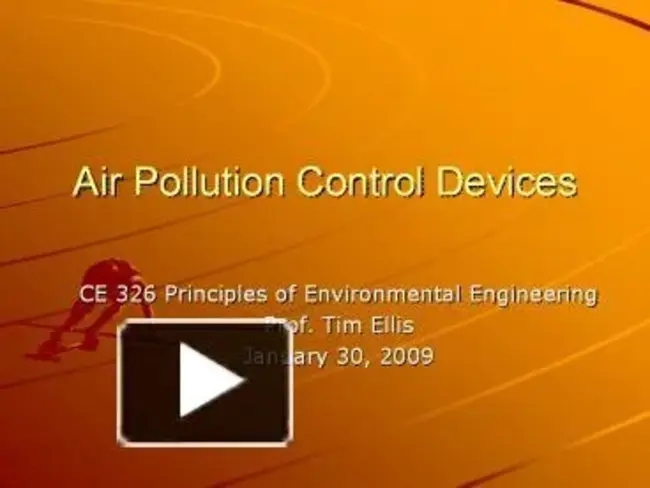 Add-on Pollution Control Device : 附加污染控制装置