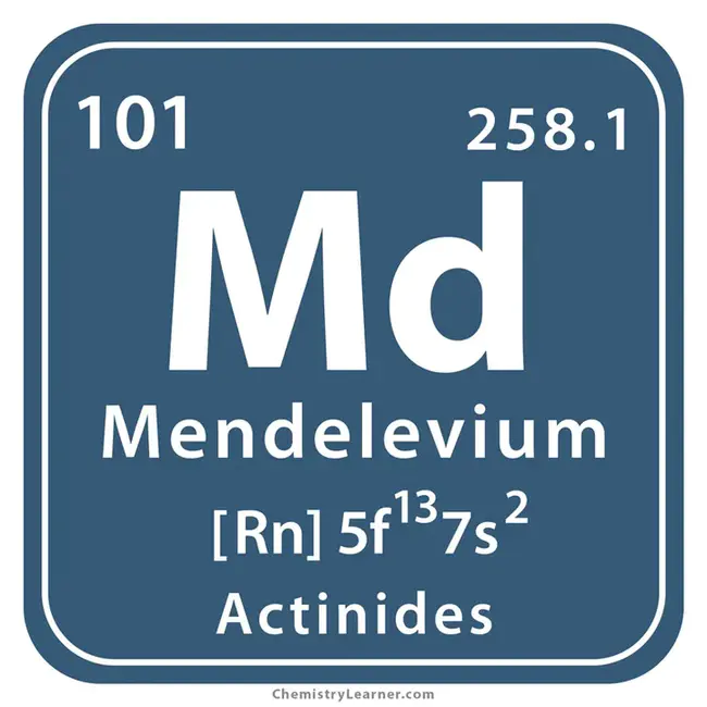 Mendelevium : 孟德尔