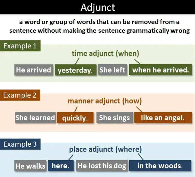 Adjunct : 辅助