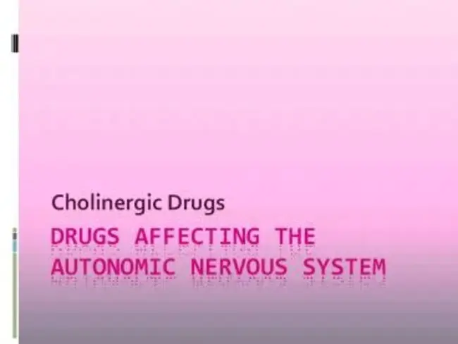 Autonomic Nervous System : 自主神经系统