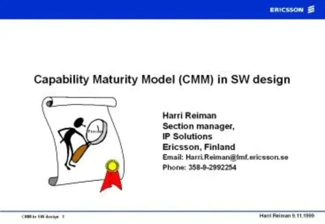 Capability Maturity Model : 能力成熟度模型