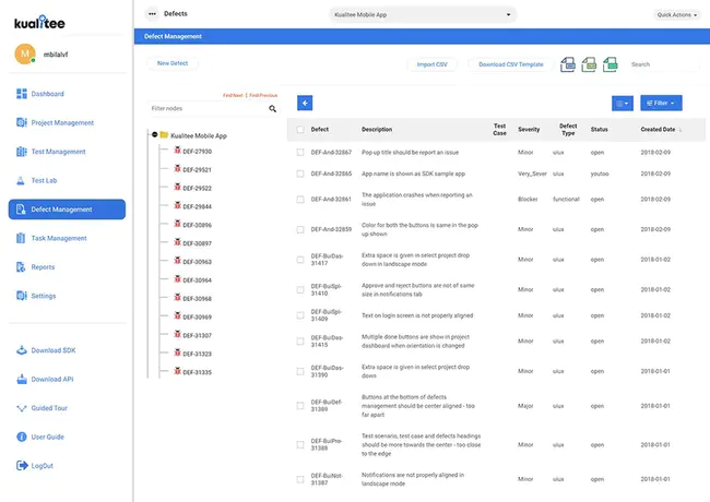 Defect Data Management System : 缺陷数据管理系统