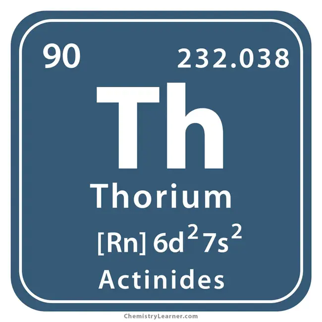 Thorium : 钍