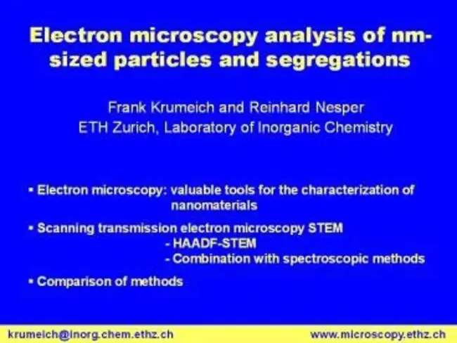 Electron Microscopy : 电子显微镜