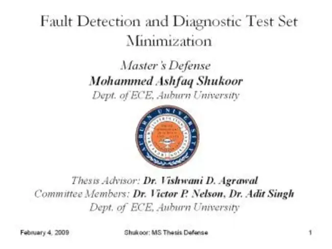 Fault Detection and Classification : 故障检测与分类