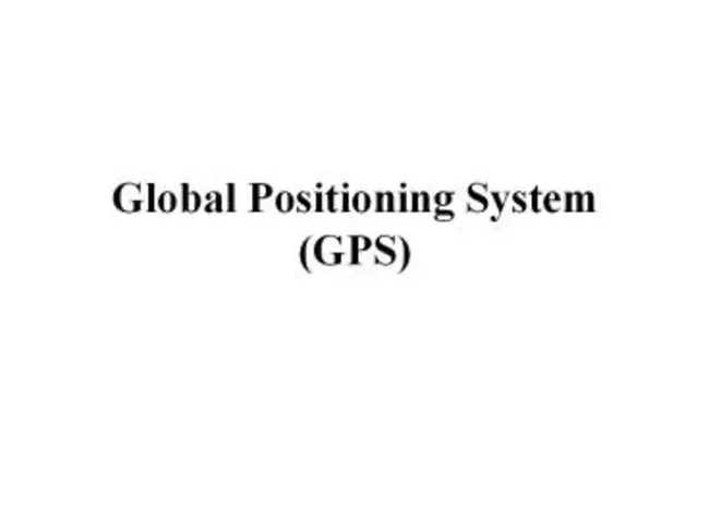 Global Positioning System : 全球定位系统