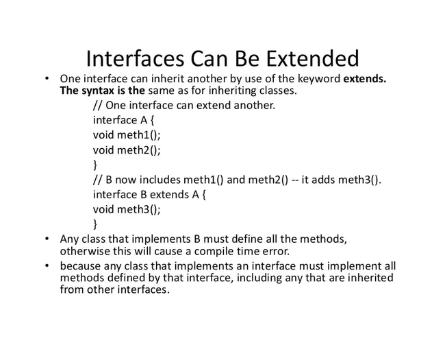 Interface Specification : 接口规范