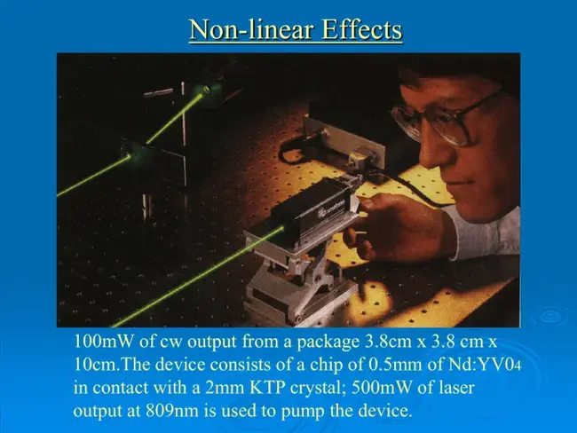 Non-Linear Optic : 非线性光学