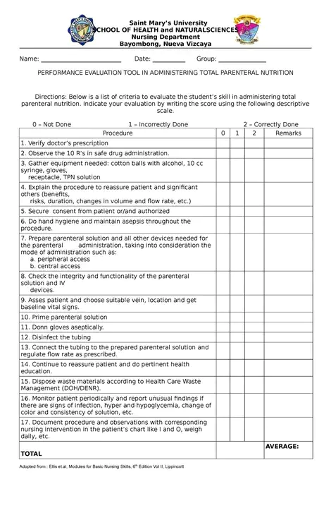 Total Parenteral Nutrition : 全肠外营养