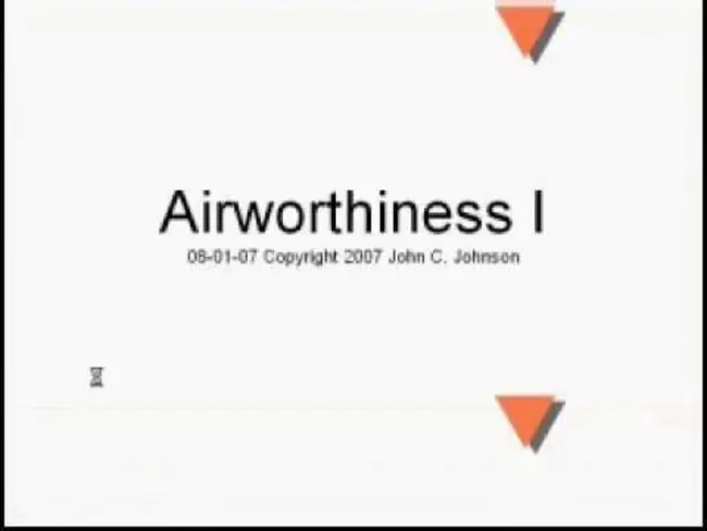 Airworthiness Substantiation Document : 适航性证明文件