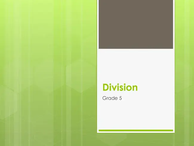 Division Design Analysis : 分部设计分析