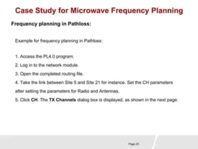 Frequency Management Plan : 频率管理计划