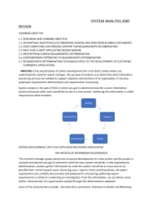 System Design Requirement : 系统设计要求