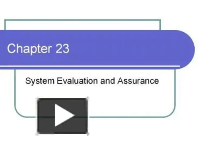 System Test and Evaluation : 系统测试和评估