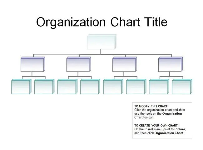 Table of Organization : 组织机构表