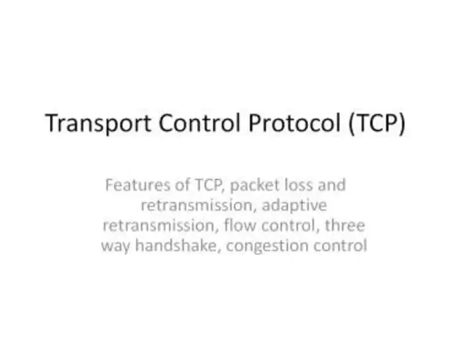 Transmission Control Protocol/Internet Protocol : 传输控制协议/Internet协议