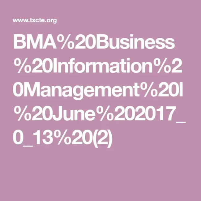 Information Management : 信息管理