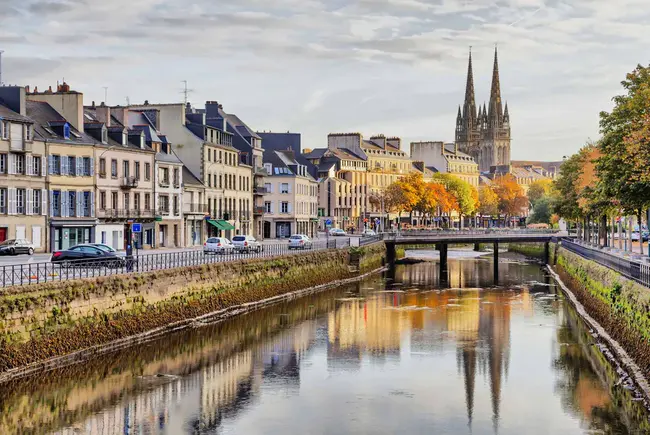 Quimper, France : 法国坎佩尔