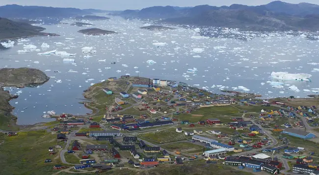 Narsaq, Greenland : 格陵兰纳萨克