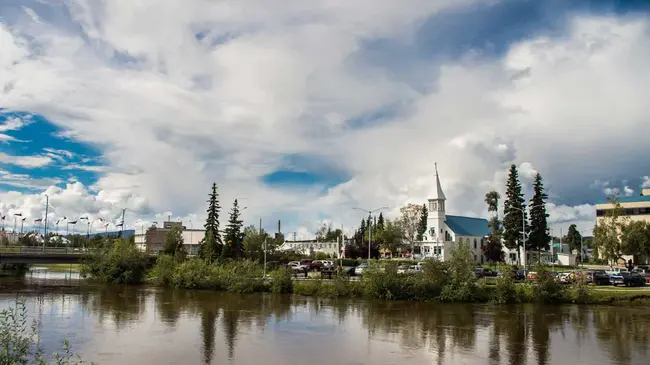 Fairbanks International Airport, Fairbanks, Alaska USA : 美国阿拉斯加州费尔班克斯费尔班克斯国际机场