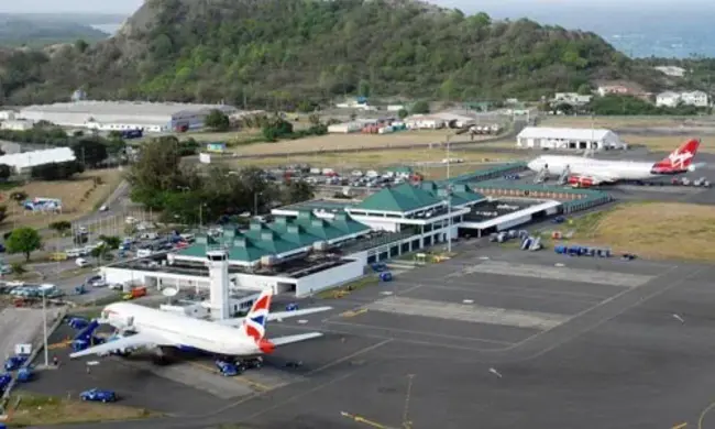 Hewanorra Airport, St. Lucia, West Indies : 西印度群岛圣卢西亚 Hewanorra 机场