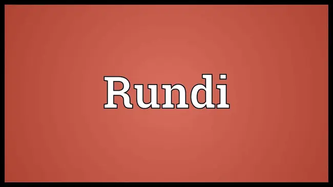 Rundi : 隆地人