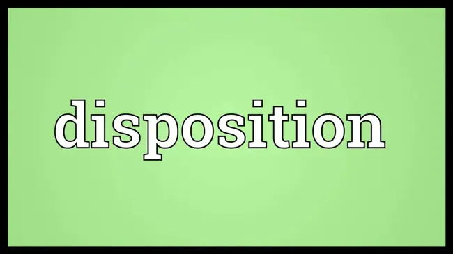 Disposition : 性情