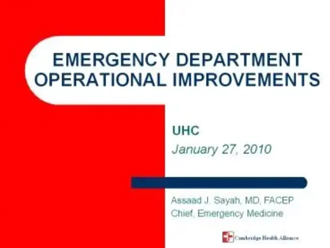 Emergency Department : 急诊科