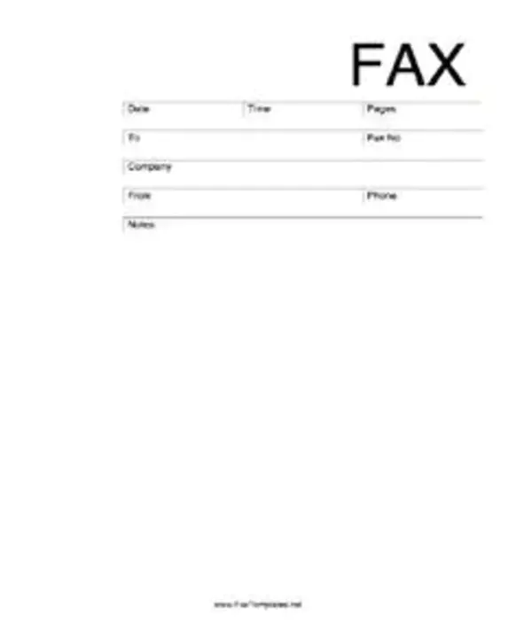 Fax Cover document : 传真封面文件