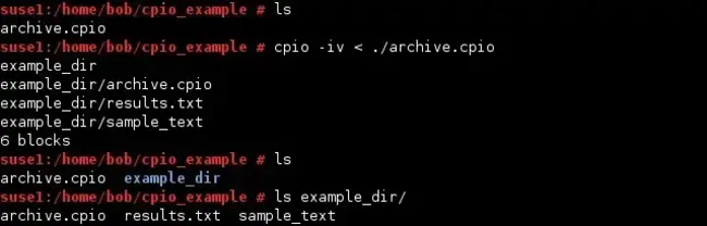 CPIO Compressed file archive : CPIO 压缩文件存档