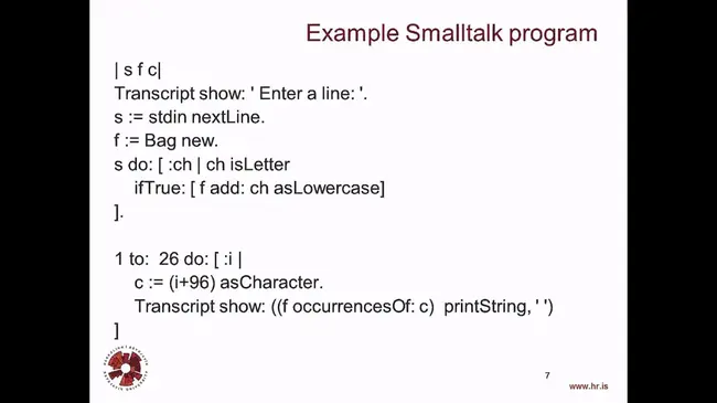 Smalltalk language source code file : Smalltalk语言源代码文件