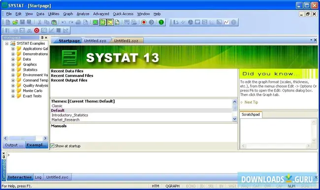 SYSTAT Data file : Systat数据文件