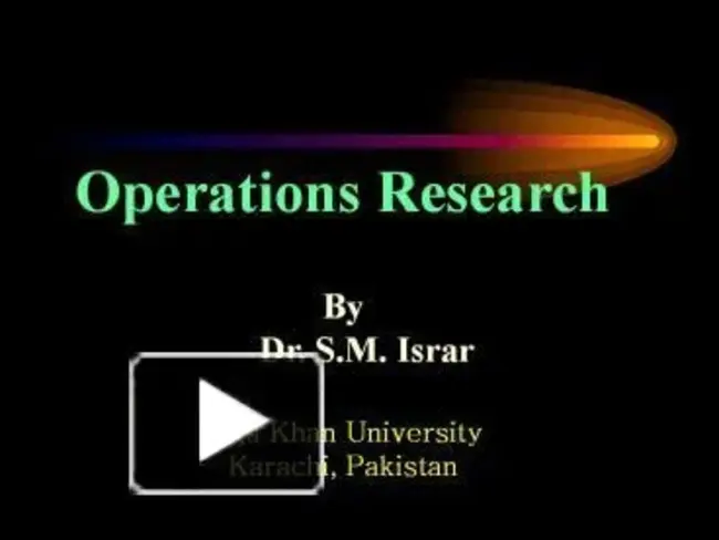 Operations Research Society of America : 美国运筹学学会