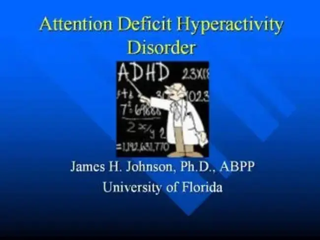 Attention Deficit Hyperactivity Disorder : 注意缺陷多动障碍