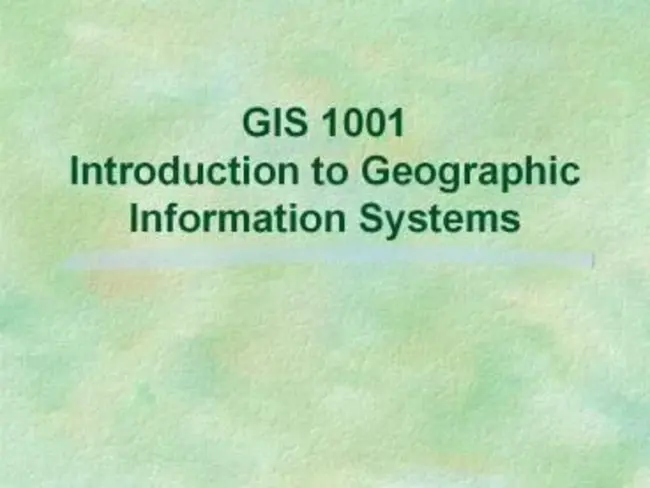 Geographic Information Systems : 地理信息系统
