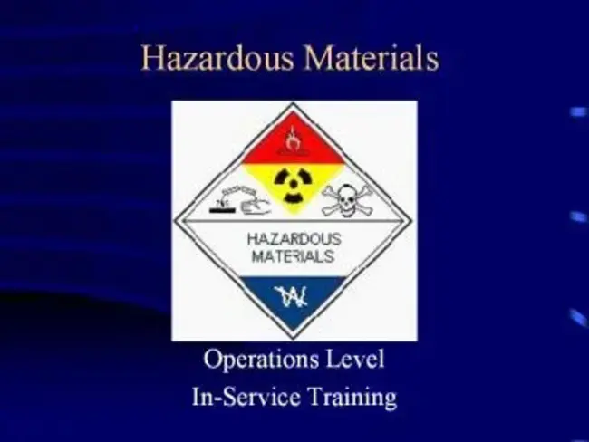 Hazardous Materials Safety : 危险品安全