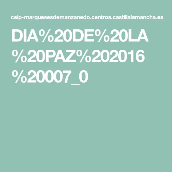 Sistema Internacional de Areas Protegidas para la Paz : 国际和平保护区体系