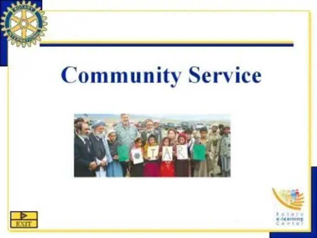 Community Service : 社区服务