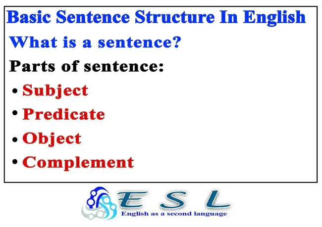 Sentence : 句子