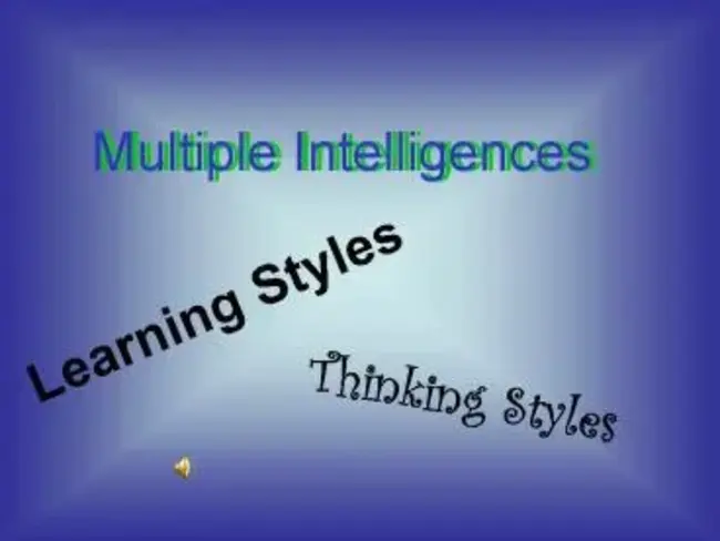 Multiple Intelligences : 多元智能理论