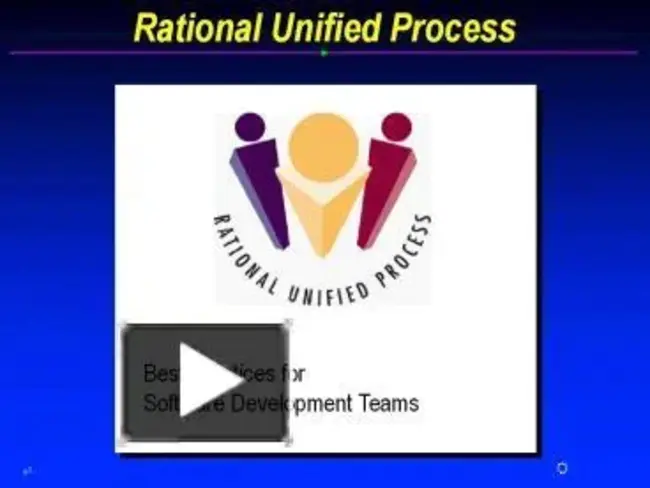 Rational Unified Process : 合理统一过程