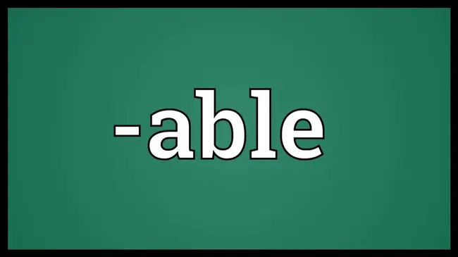 Able Bodied : 体魄健全的