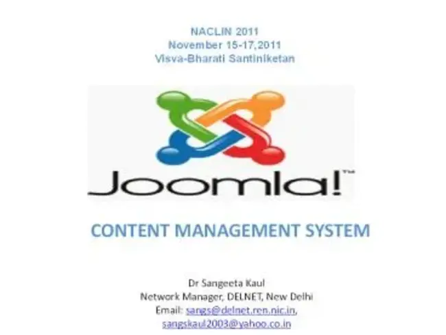 Content Management System : 内容管理系统