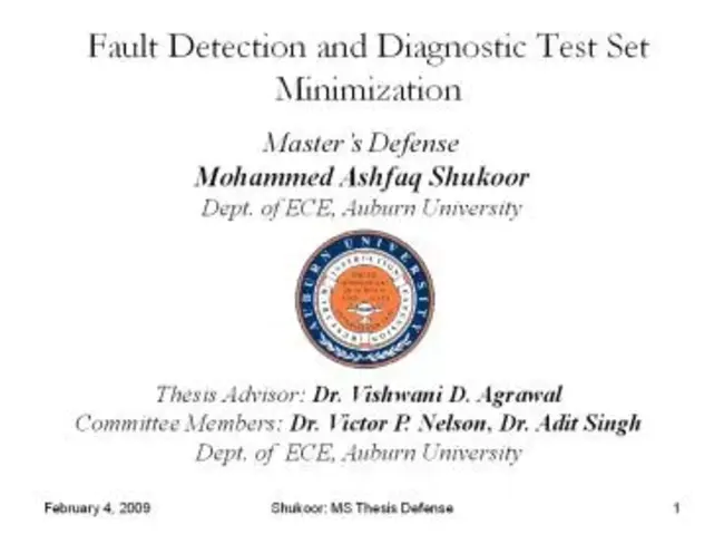 Fault Detection and Isolation : 故障检测与隔离