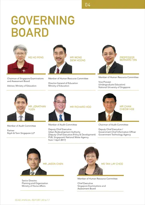 Governing Board : 管理委员会