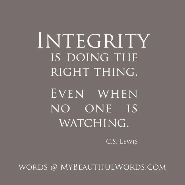 Integrity, Smartness, and Intellect : 正直、聪明和智慧